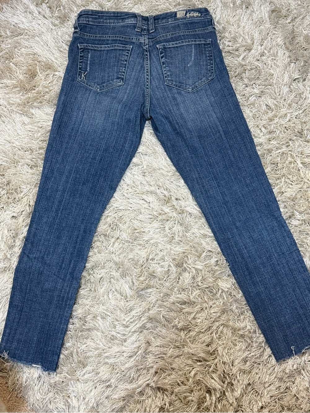Kut From The Kloth Boyfriend Jeans Distressed Slouchy Raw Hem Denim Size 2 - Picture 3 of 15